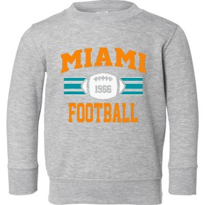 Miami Football Retro Sports Fan Gear Toddler Sweatshirt