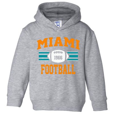 Miami Football Retro Sports Fan Gear Toddler Hoodie