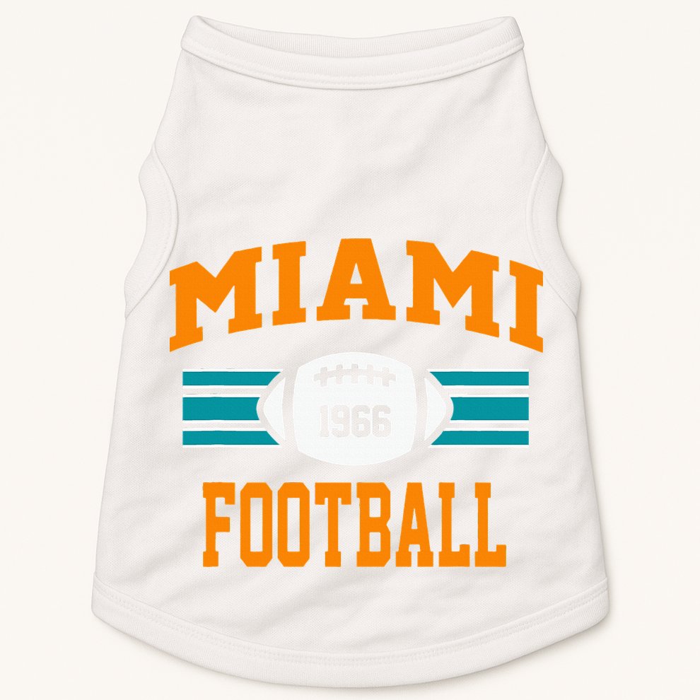Miami Football Retro Sports Fan Gear Doggie Tank