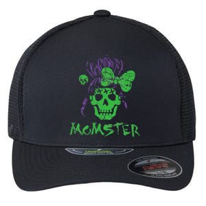 Momster For  Retro Funny Horror Zombie Halloween Flexfit Unipanel Trucker Cap