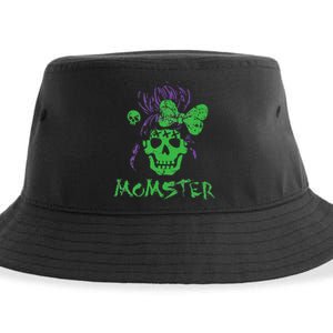 Momster For  Retro Funny Horror Zombie Halloween Sustainable Bucket Hat