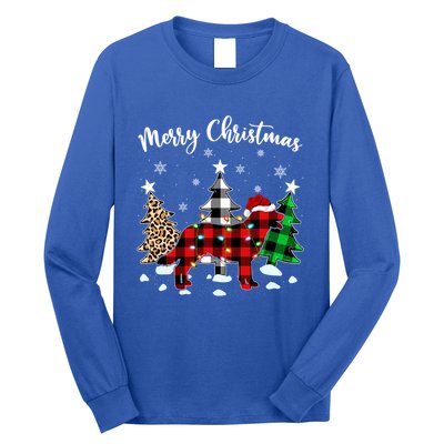 Matching Family Red Plaid Labrador Retriever Dog Christmas Cute Gift Long Sleeve Shirt