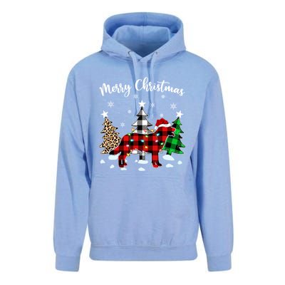 Matching Family Red Plaid Labrador Retriever Dog Christmas Cute Gift Unisex Surf Hoodie