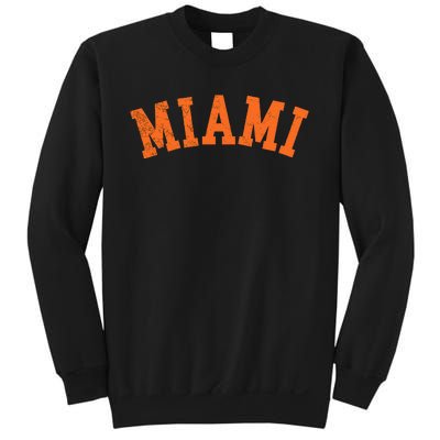 Miami Florida Retro Vintage Weathered Sweatshirt