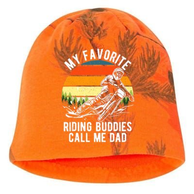 My Favorite Riding Buddies Call Me Dad Proud Of Father Kati - Camo Knit Beanie