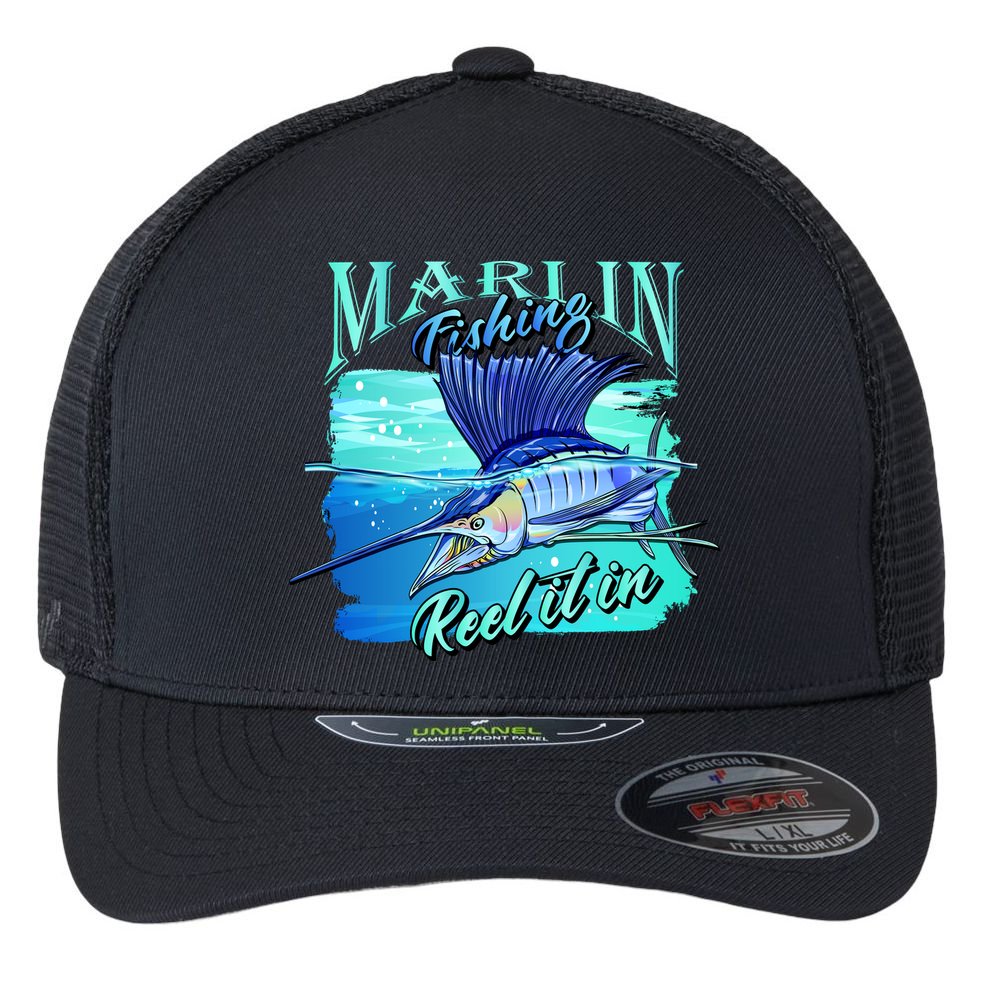 Marline Fishing Reel It In Flexfit Unipanel Trucker Cap