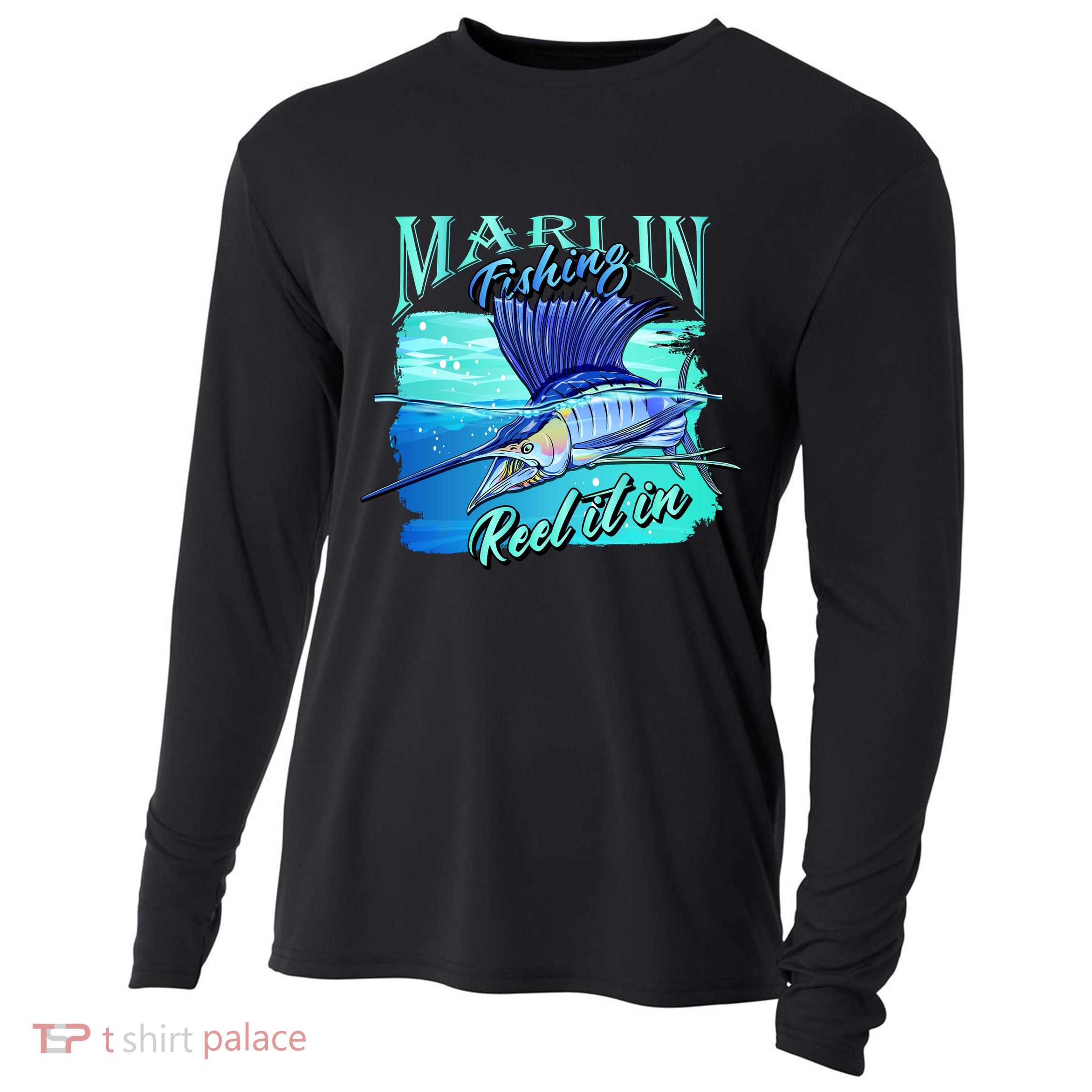 Marline Fishing Reel It In Cooling Performance Long Sleeve Crew