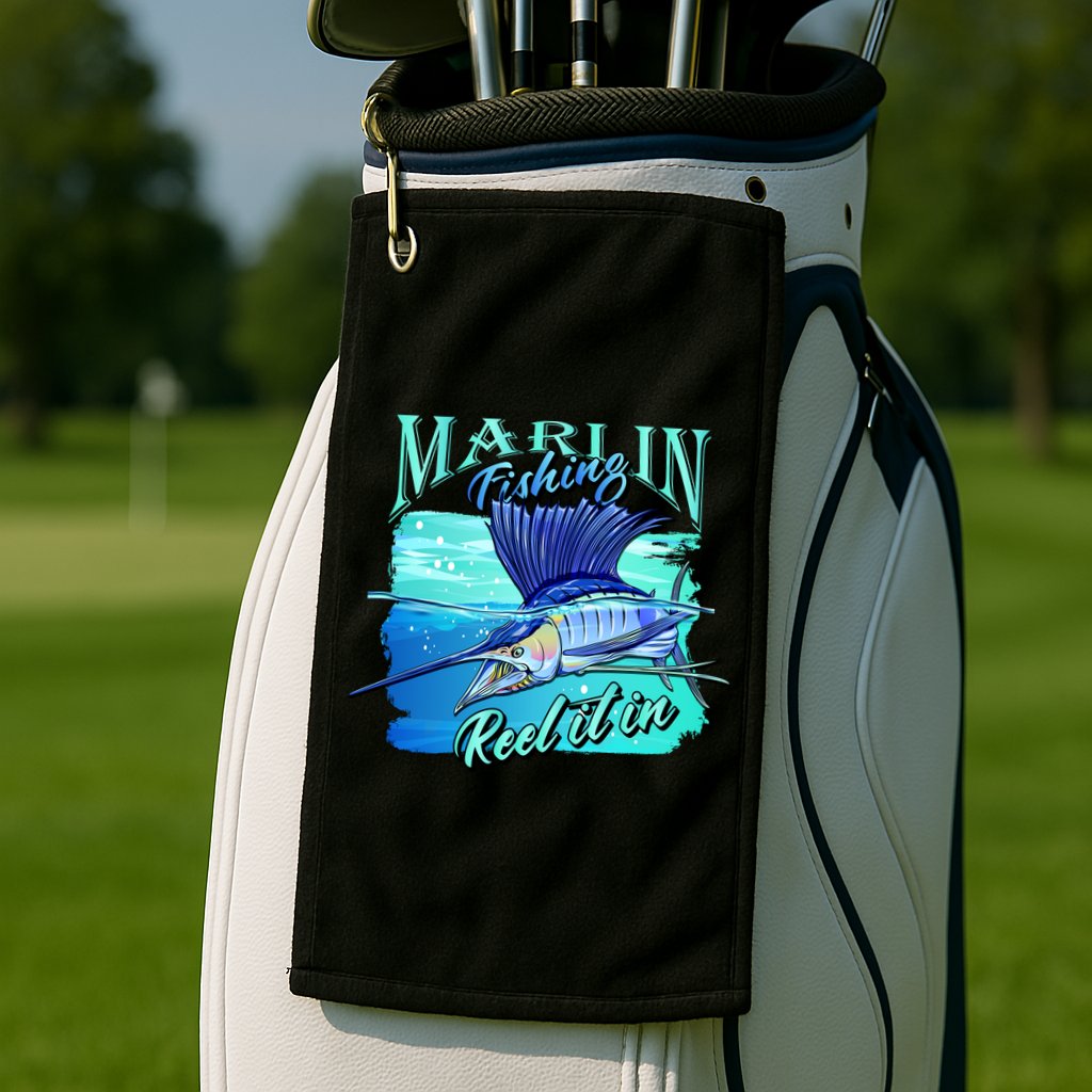 Marline Fishing Reel It In Golf Towel