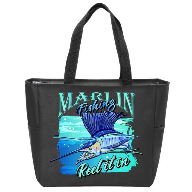 Marline Fishing Reel It In Zip Tote Bag