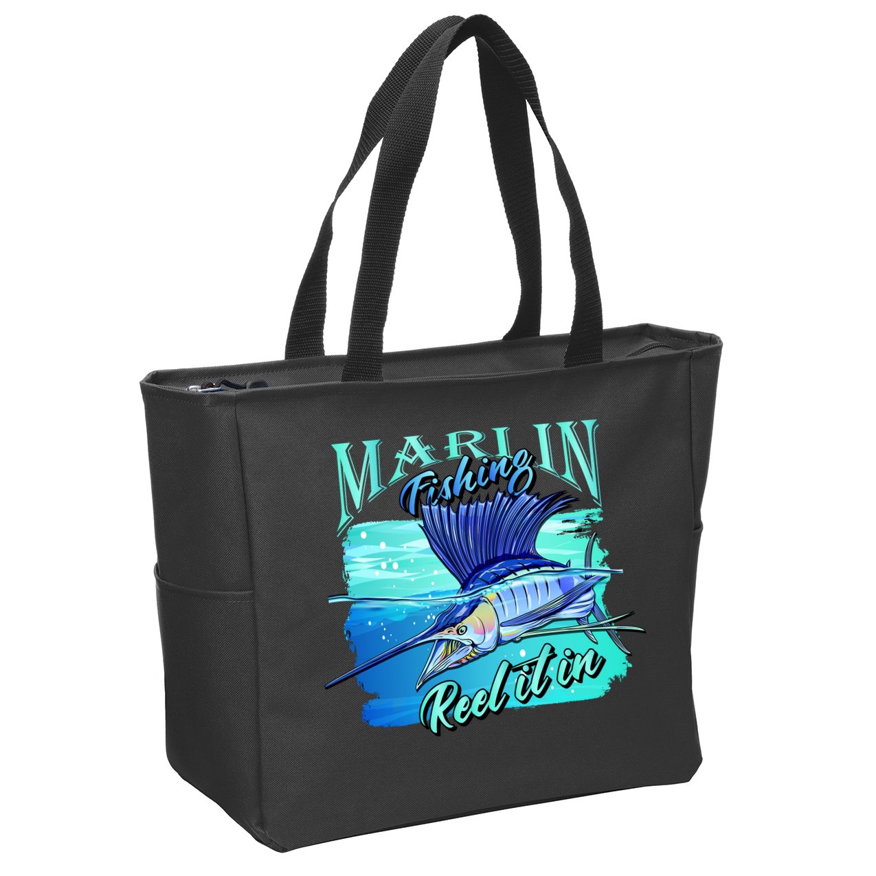 Marline Fishing Reel It In Zip Tote Bag