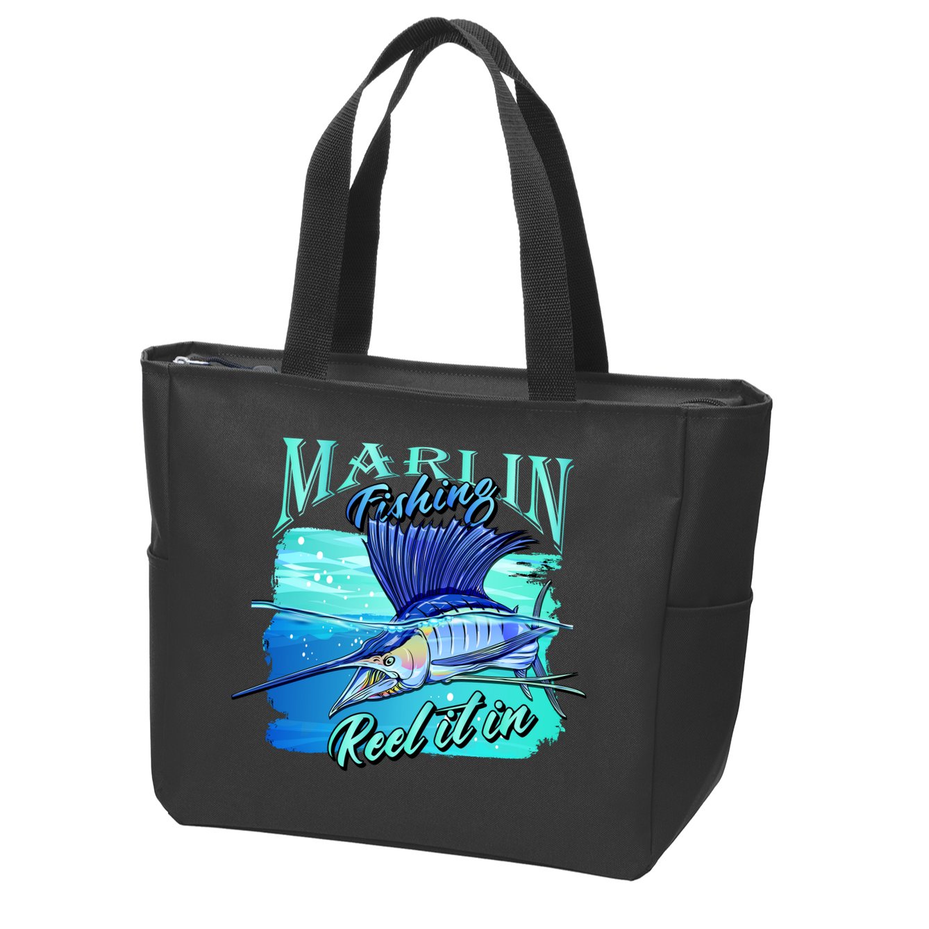 Marline Fishing Reel It In Zip Tote Bag