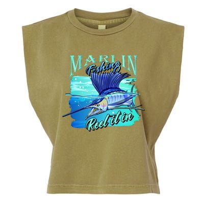 Marline Fishing Reel It In Garment-Dyed Women's Muscle Tee