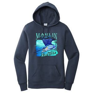 Marline Fishing Reel It In Women's Pullover Hoodie