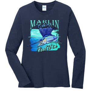 Marline Fishing Reel It In Ladies Long Sleeve Shirt