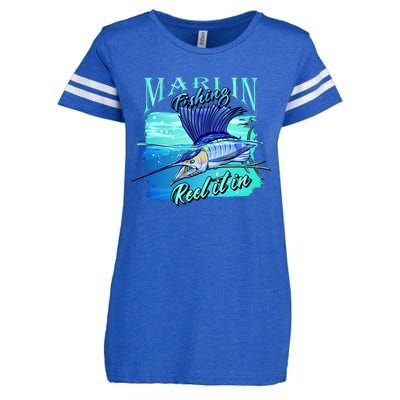 Marline Fishing Reel It In Enza Ladies Jersey Football T-Shirt