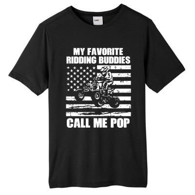 My Favorite Riding Buddies Call Me Pop ATV Rider Family Long Sleeve Tall Fusion ChromaSoft Performance T-Shirt