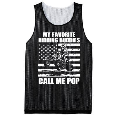 My Favorite Riding Buddies Call Me Pop ATV Rider Family Long Sleeve Mesh Reversible Basketball Jersey Tank