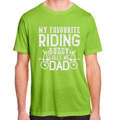 My Favourite Riding Buddy calls me Dad Downhill cycle Ride Adult ChromaSoft Performance T-Shirt