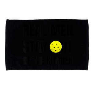 M.e.ns Funny Real M.e.n Stay Out of the Kitchen Pickleball Microfiber Hand Towel