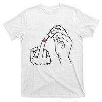 Middle Finger Red Nail Polish T-Shirt