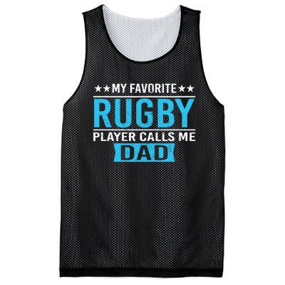 My Favorite Rugby Player Calls Me Dad Rugby Dad Gift Mesh Reversible Basketball Jersey Tank