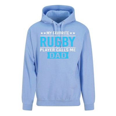 My Favorite Rugby Player Calls Me Dad Rugby Dad Gift Unisex Surf Hoodie