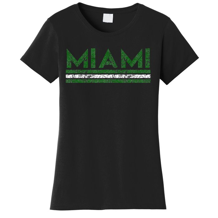 Miami Florida Retro Vintage Weathered Women's T-Shirt