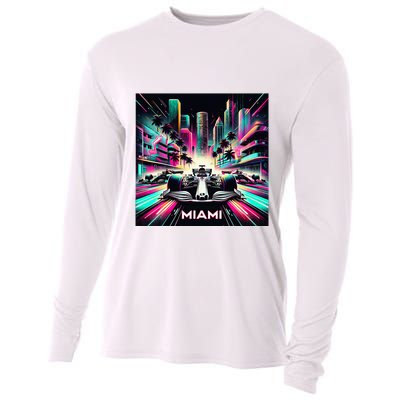 Miami Formula Racing Circuits Sport Cooling Performance Long Sleeve Crew