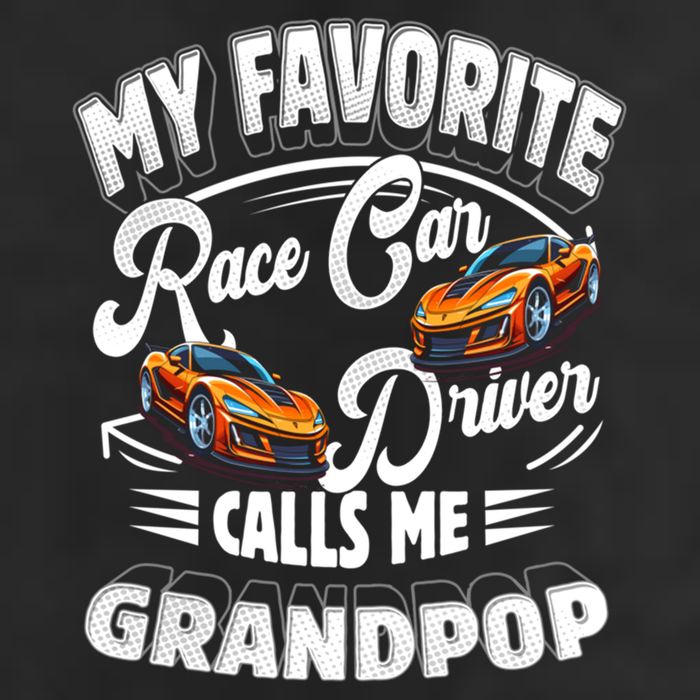 My Favorite Race Car Driver Calls Me Grandpop Grandpa Gift Beanie