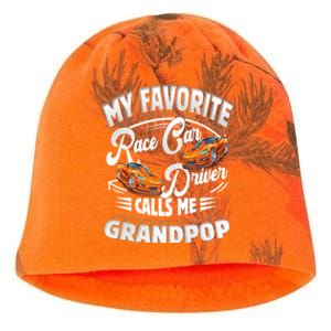 My Favorite Race Car Driver Calls Me Grandpop Grandpa Gift Kati - Camo Knit Beanie