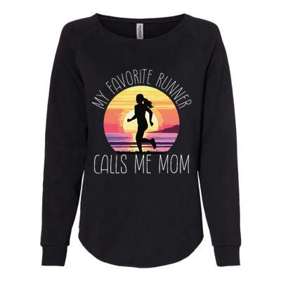 My Favorite Runner Calls Me Mom Womens California Wash Sweatshirt