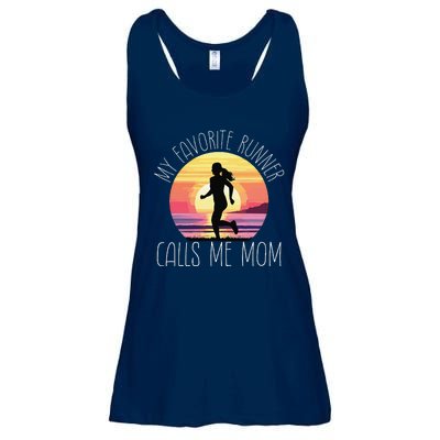 My Favorite Runner Calls Me Mom Ladies Essential Flowy Tank