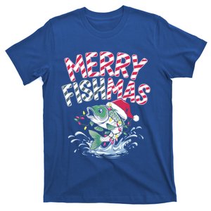 Merry Fishmas Santa Fishing Lovers Funny Fisher Christmas Gift T-Shirt