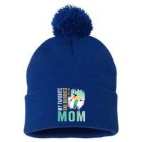 My Favorite Ski Buddies Call Me Mom Skiing For Ski Lovers Gift Pom Pom 12in Knit Beanie