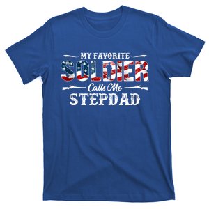 My Favorite Soldier Calls Me Stepdad Gift Fathers Day Gift T-Shirt