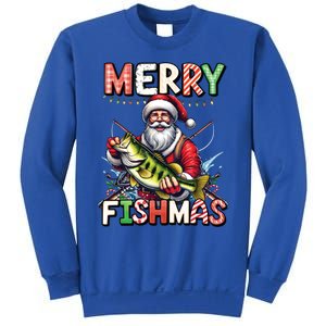 Merry Fishmas Santa Fishing Lovers Funny Fisher Christmas Gift Sweatshirt