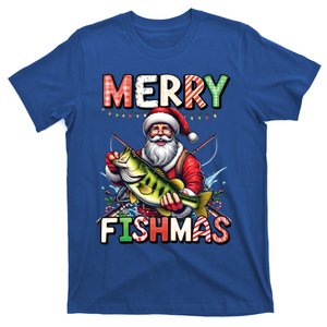 Merry Fishmas Santa Fishing Lovers Funny Fisher Christmas Gift T-Shirt