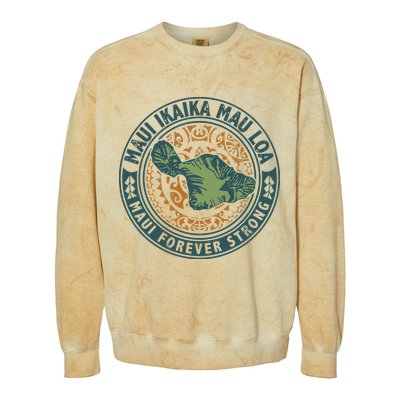 Maui Forever Strong Colorblast Crewneck Sweatshirt