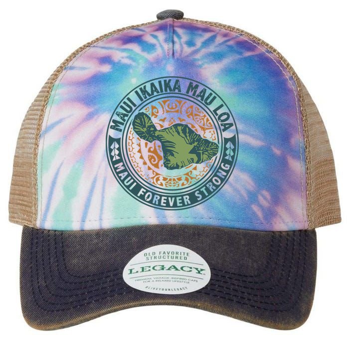 Maui Forever Strong Legacy Tie Dye Trucker Hat