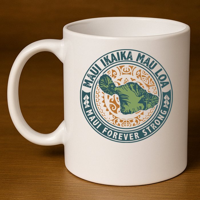 Maui Forever Strong 11oz C Handle Ceramic Mug