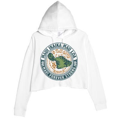 Maui Forever Strong Crop Fleece Hoodie