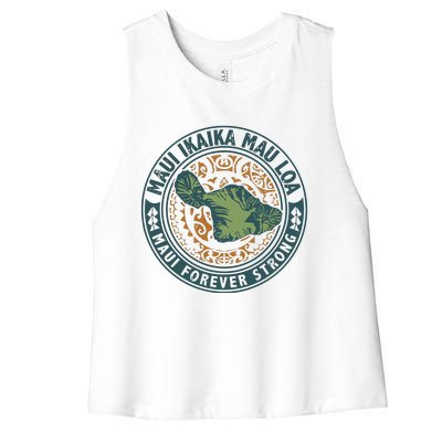 Maui Forever Strong Women's Racerback Cropped Tank