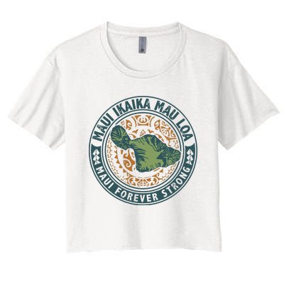 Maui Forever Strong Women's Crop Top Tee