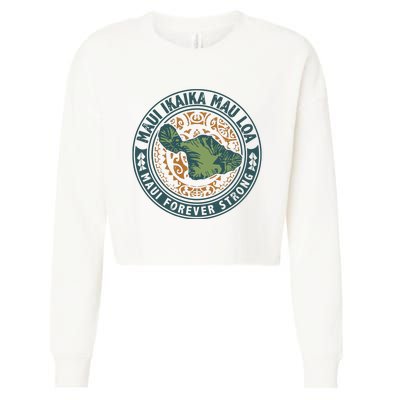 Maui Forever Strong Cropped Pullover Crew