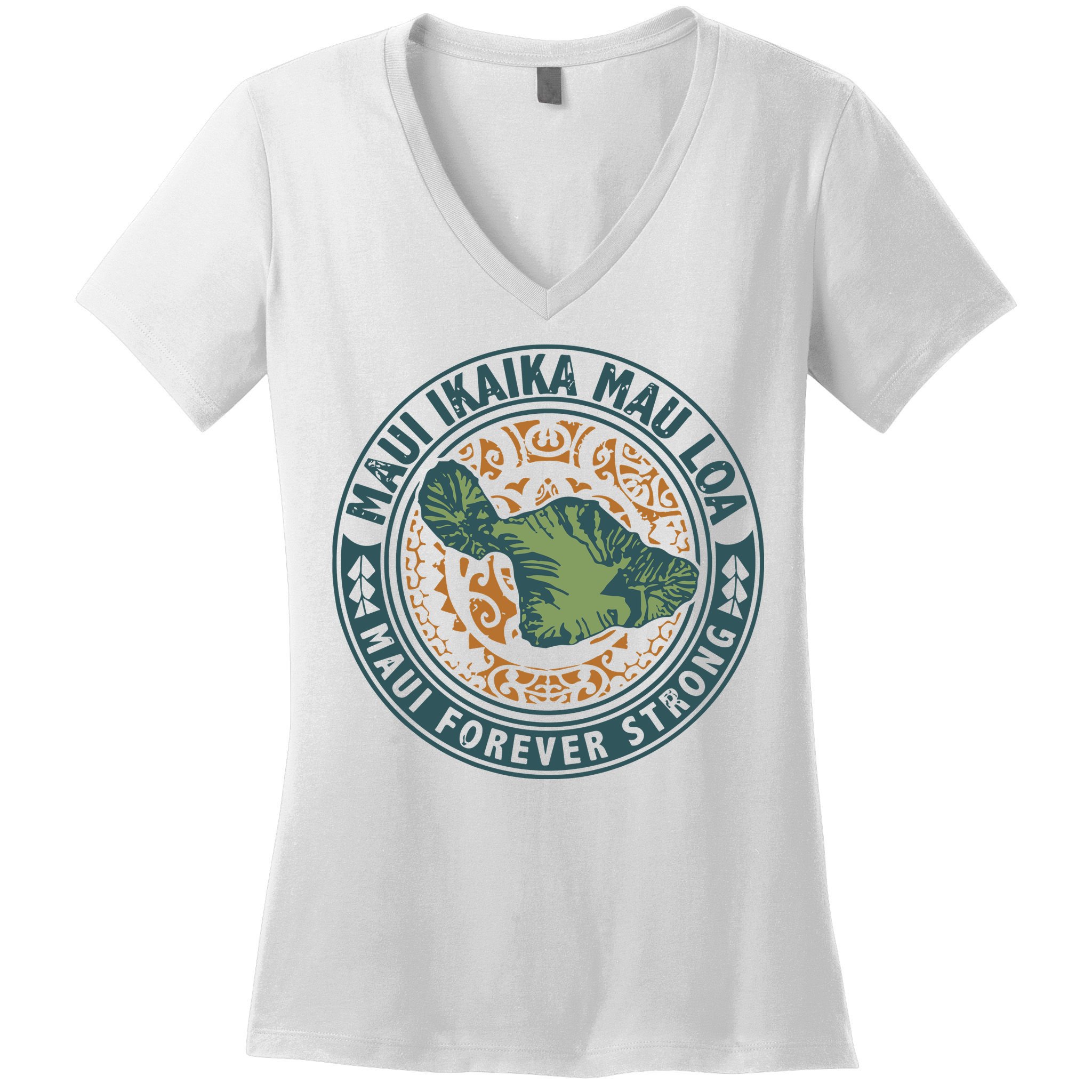 Maui Forever Strong Women's V-Neck T-Shirt