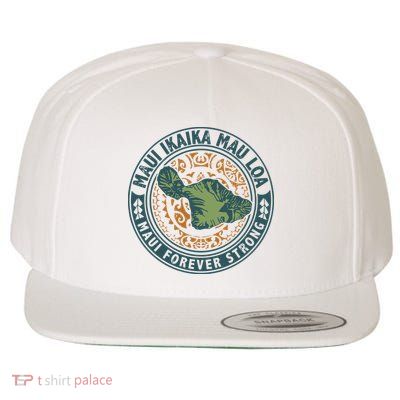Maui Forever Strong Wool Snapback Cap