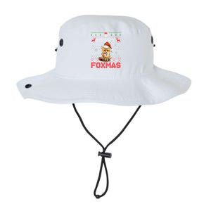 Merry Foxmas Santa Fox Lights Fox Lovers Ugly Xmas Cute Gift Legacy Cool Fit Booney Bucket Hat