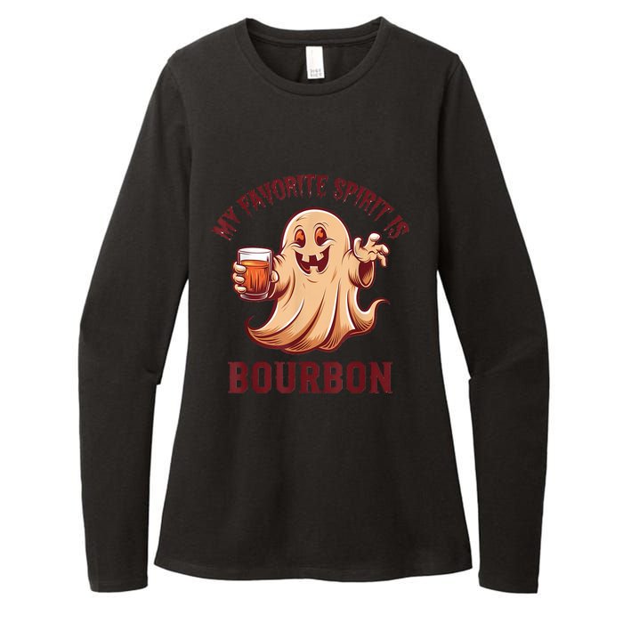 My Favorite Spirit Is Bourbon | Bourbon Lover Gifts Womens CVC Long Sleeve Shirt