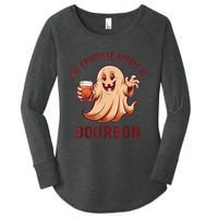 My Favorite Spirit Is Bourbon | Bourbon Lover Gifts Women's Perfect Tri Tunic Long Sleeve Shirt