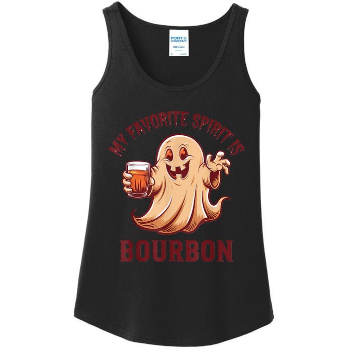 My Favorite Spirit Is Bourbon | Bourbon Lover Gifts Ladies Essential Tank